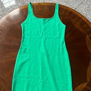 Zara green midi dress